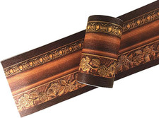 3D Wood Grain Self Adhesive Peel and Stick Waterproof Wall Border Easy to Apply
