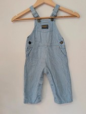 Vintage 80s OshKosh B’gosh 24 Months Made in USA Railroad Stripe Dungarees