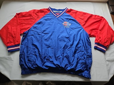 NFL Super Bowl XL 2006 Detroit Michigan Wind Breaker Jacket Red & Blue Sz 2XL 