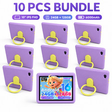 10PCS Kids Tablet 24GB 128GB WiFi 5G Android 16 Five-Core For 3-15Year Learning