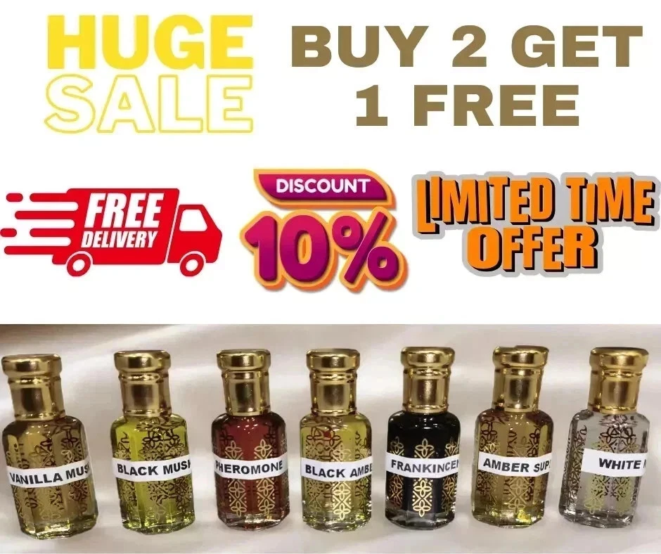 Fragrância Attar, árabe, indiana Attar de alta qualidade 10 ml (compre 2 e ganhe 1 grátis) - Imagem 2 de 4