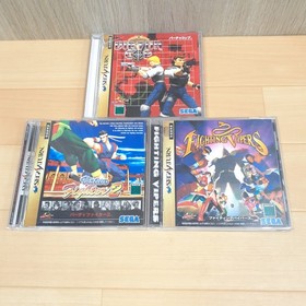 SEGA SATURN CONSOLE JAPAN Bundle with Virtua Stick Light Gun Controllers 3 Games