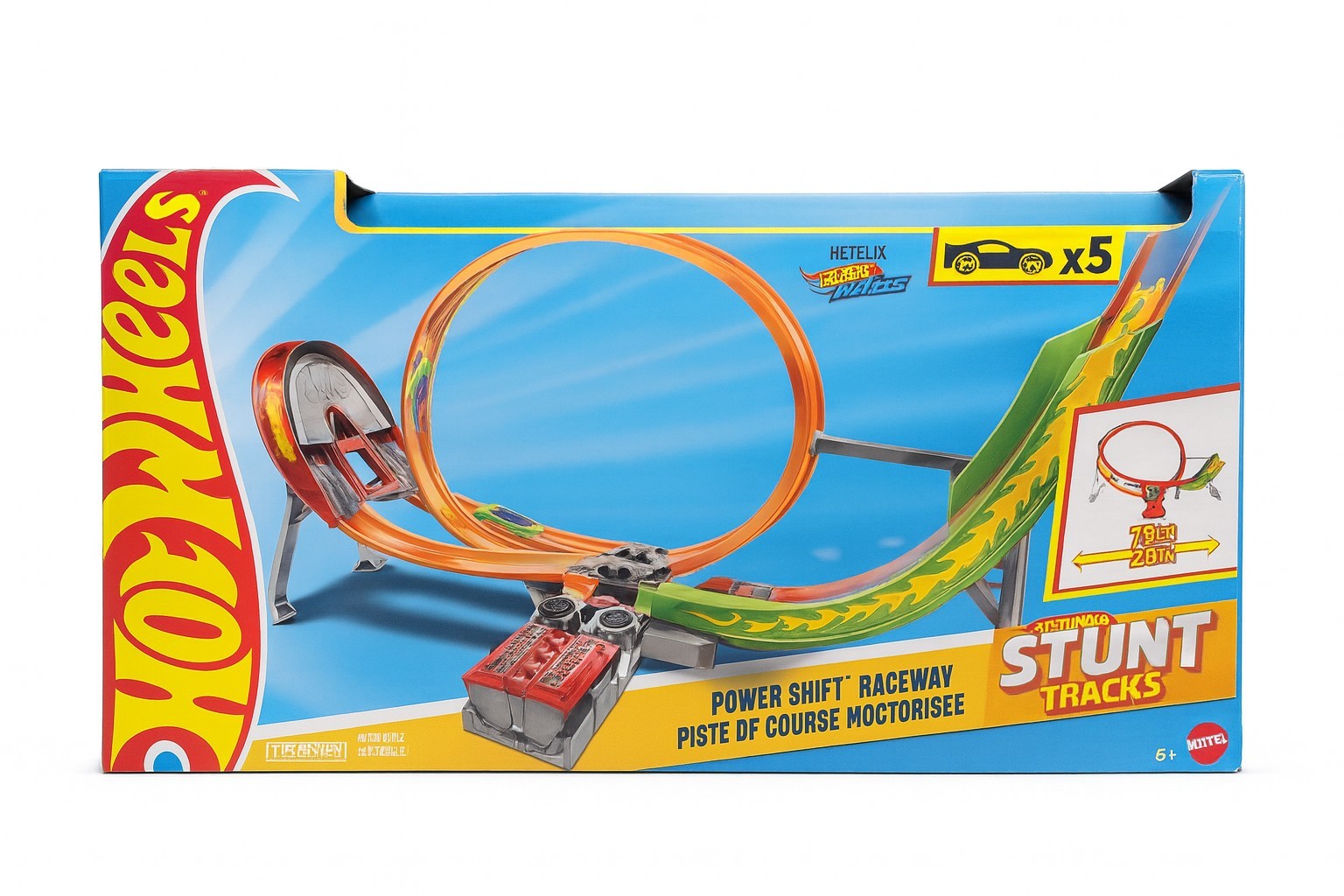 Hot Wheels Action Power Shift Raceway Track Set Kids Toy New