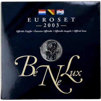 Benelux, Set 1 ct. - 2 Euro + Token, BU, 2003, Bruxelles, FDC - Photo 1/2
