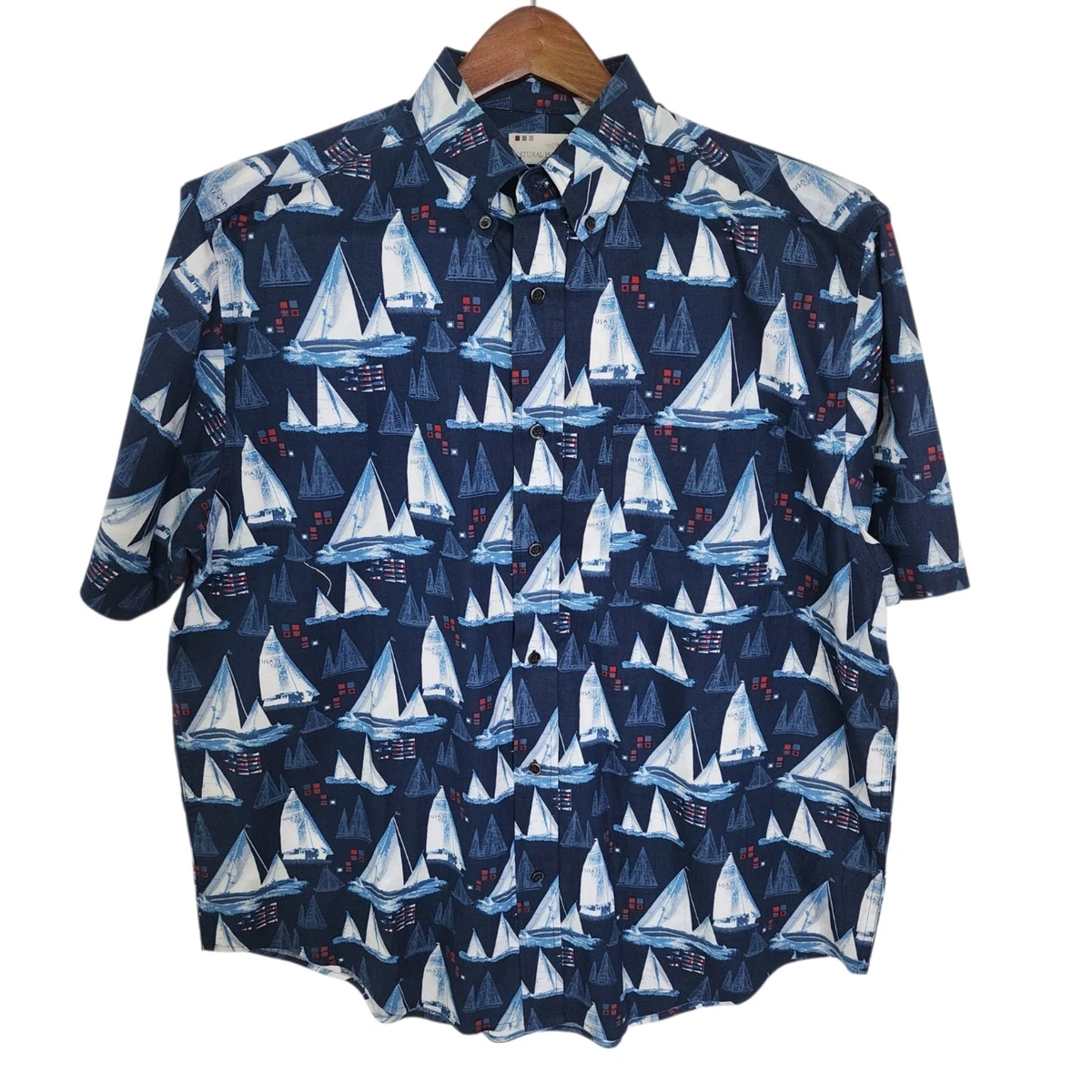 Natural Issue Short Sleeve Button-Up Casual Button-Down Shirts for