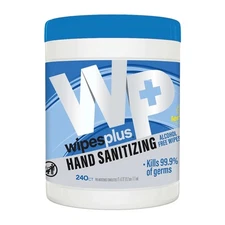 Wipes Plus 12 Count - Antibacterial Hand Sanitizing Wipe 240 ct Canisters