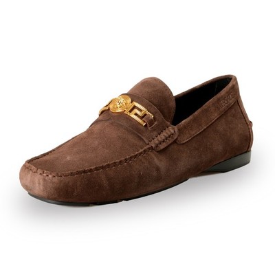 Versace Men\'s 100% Suede Leather Gold Medusa Driver Loafers Shoes US 12 IT 45 Versace | Shoes | Versace Mens 0 Suede Leather Gold Medusa  main image 3