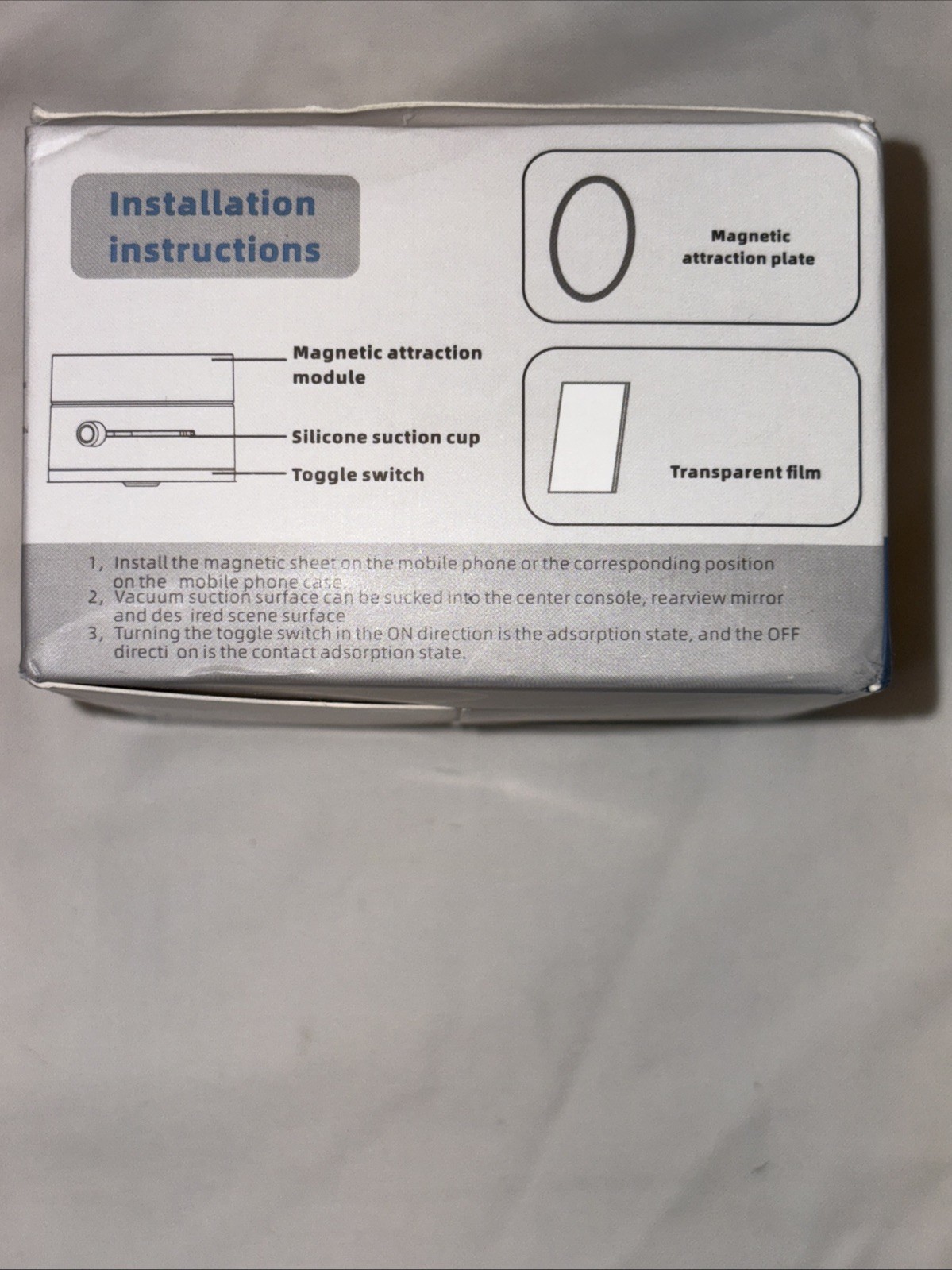 360 Vacuum Strong Magnetic Phone Holder Suction Cup Car Stand Foldable Car Mount