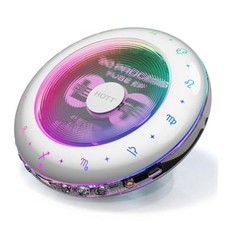 HOTT C901 CD Player Portable,Album CD Players with Bluetooth 5.3 Anti Silver