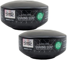 Wilkinson Sword Barbers Style Rasier Seife 2 x 125g Shaving Soap Classic Shave
