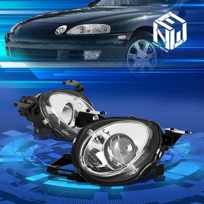 For 92-00 Lexus SC300 SC400 3D Angel Eyes Projector Headlight