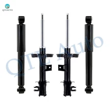 Set 4 Front Suspension Strut Assembly-Rear Shock Absorber For 2012-2017 Fiat 500