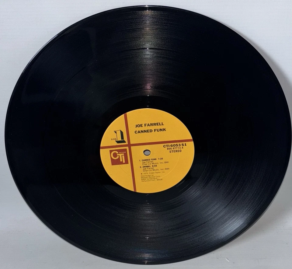 Joe Farrell – Canned Funk - 1975 US Vinyl LP - CTI Records CTI 6053 S1 - Image 4 of 4