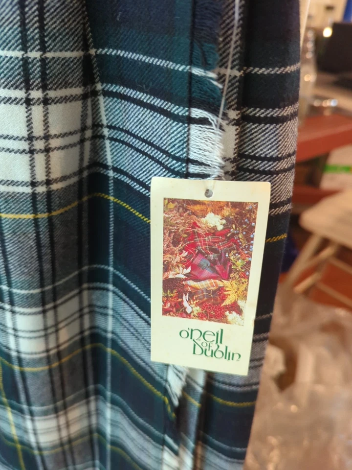 Nuevo Vestido O'Neil of Dublin Falda Escocesa 34 Edad 10/11 Plisado Kilt Irlanda Gordon  Foto 2 de 4