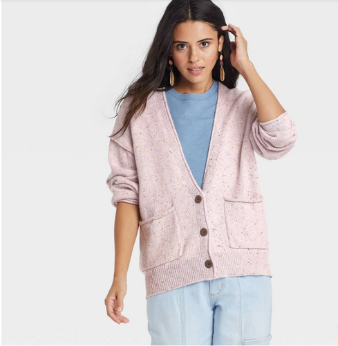 Women's Button-Front Grandpa Cardigan 
