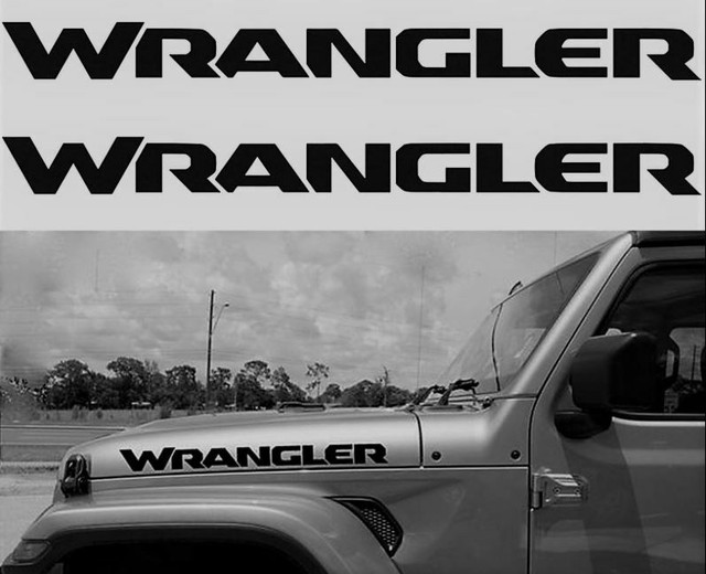 18 22 Jeep Wrangler RUBICON Hood Decals Stickers JL map hiking FJ2H7