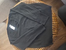 A New Day Women's Size Medium Black Pullover Sweatshirt Black