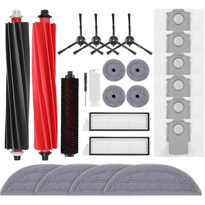 25er Roborock S8 MaxV Ultra Ersatz Teile Seiten Bürste Beutel Filter Wisch Mopp