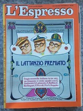 Rivista L'Espresso 1977 n. 38 Il Lattanzio premiato Tragicommedia italiana