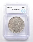 1897-O Morgan Silver Dollar AU55 ICG *3440