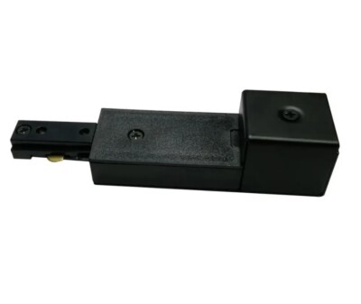 Hampton Bay 2400-Watt Black Linear Track Conduit Power Feed 804899