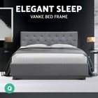 Artiss Bed Frame Queen Double Single Size Mattress Base Fabric Wooden Vanke