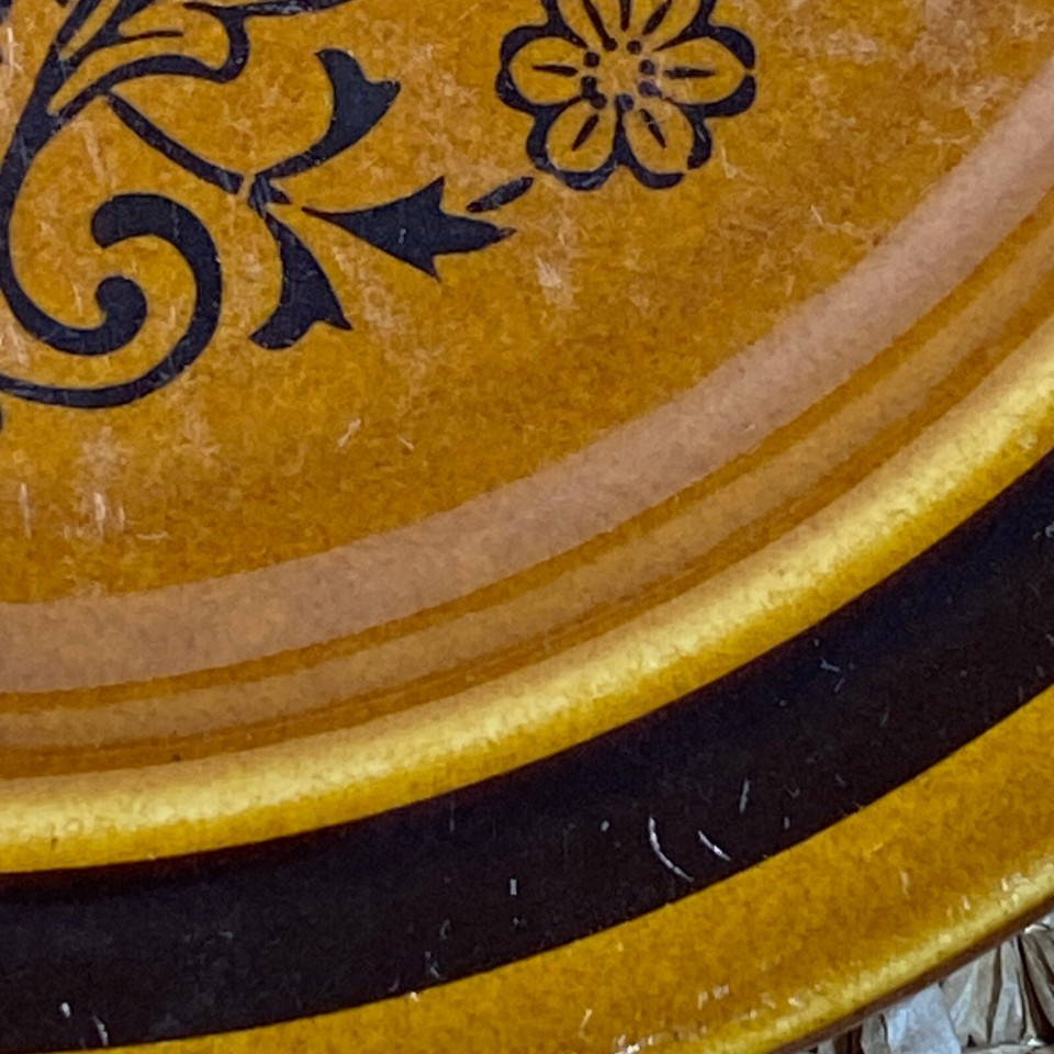 3 x Vintage Three Castles Stoneware K809 Side Plates. Made In