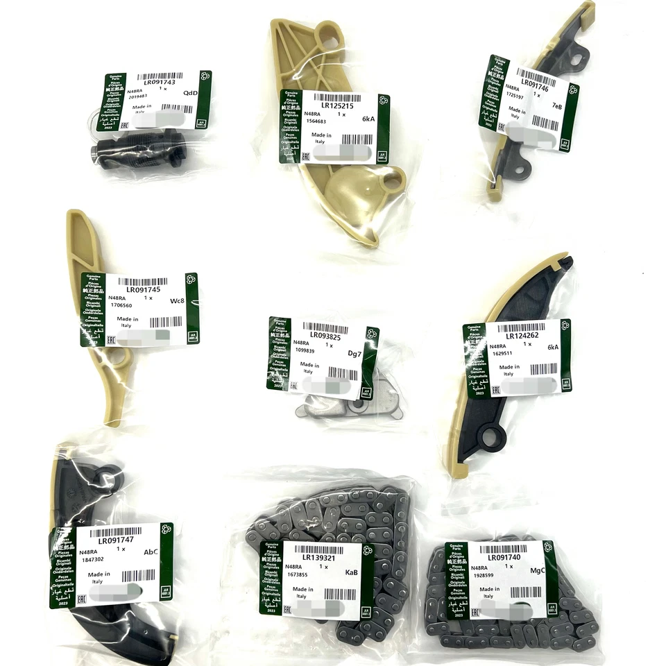 NEW 9PCS Timing Chain Kit For 2018+ Jaguar 2.0T Turbo I4 Ingenium AJ200P Engine - Image 2 of 4