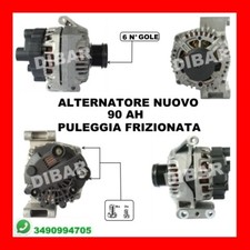 ALTERNATORE NUOVO 90AH FIAT PUNTO 1.3 JTD DAL 2003 51KW 70CV MOTORE 188A9000