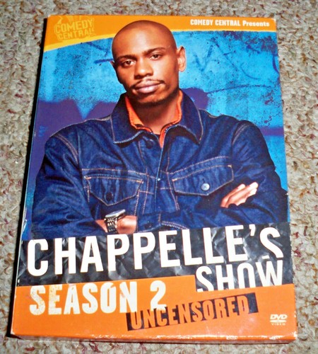 CHAPPELLE'S SHOW SEASON 2 DVD DAVE CHAPPELLE UNCENSORED 13 EPISODES 3 DISCS !!