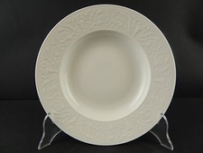 PIATTO FONDO LIMOGES RAYNAUD WASHINGTON PORCELLANA BIANCA DECORO ARABESCHI