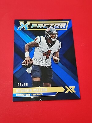 DeShaun Watson 2019 Panini XR X-Factor Blue 96/99 , Houston Texans #XF-11