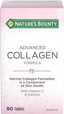 Nature's Bounty Advanced Collagen Formula with Vitamin C and Calcium, 90 Tablets