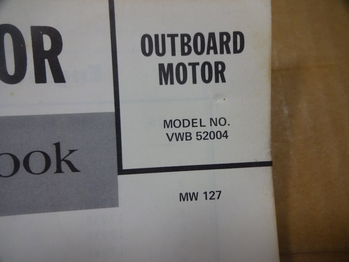 1978 Montgomery Ward Outboard 4 HP parts catalog book VWB-52004