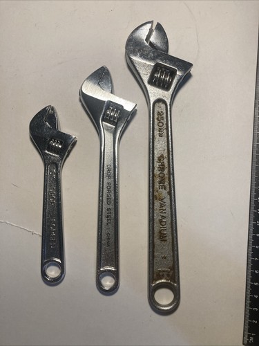 Stanley/misc Adjustable Wrench Set - (3 Piece) 6", 8", 10" Misc Brands - Picture 2 of 5
