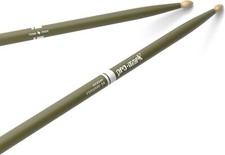 Promark American Hickory Classic 5A Drumsticks, Acorn Tip, Green - Single Pair