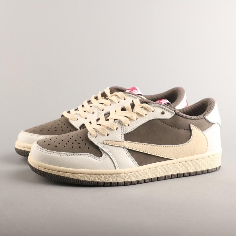 New Nike Air Jordan 1 x Travis Scott Retro Low Top OG Reverse Mocha DM7866-162