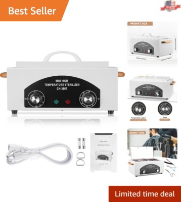 Versatile High-Temperature Sterilizer with Timer for Salon & Clinic Tools
