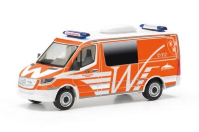 Herpa MB Sprinter 18 Halbbus Feuerwehr Wiesbaden 097826