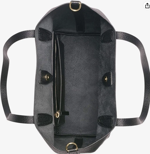 198 Calvin Klein Larissa Pebble Leather North South Tote Bag