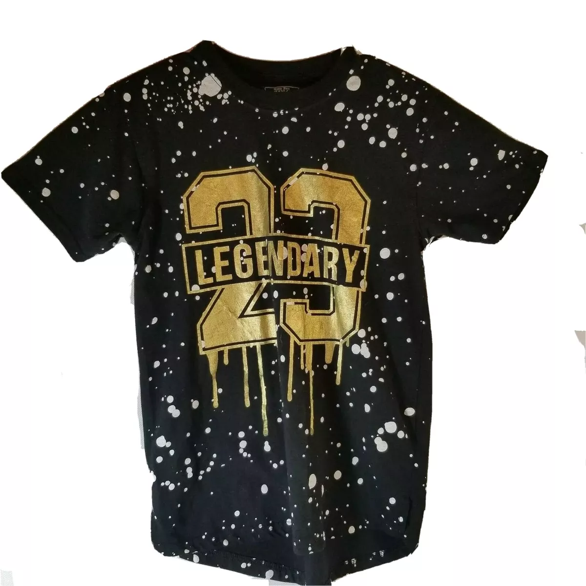 Boys black sales and gold shirt