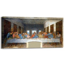 da Vinci ultima cena design quadro stampa tela dipinto telaio arredo casa