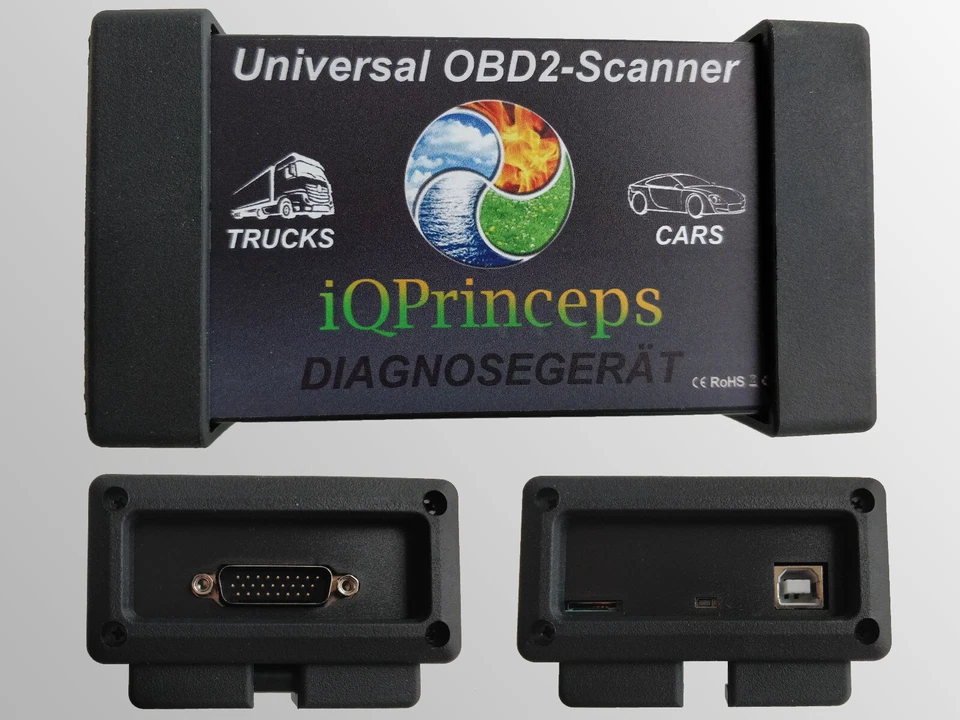 KFZ Diagnosegerät Profi PKW LKW Transporter bis BJ 2022 OBD2 Scanner Tester eOBD - Bild 2 von 4