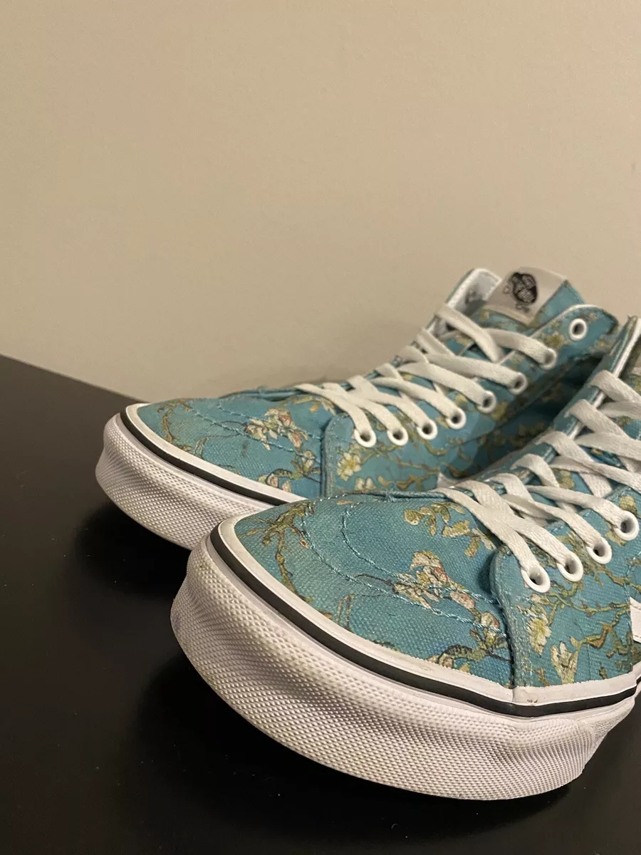 VANS Blue Van Gogh Museum US Men 8.5 Women 10 Almond Blossoms Old Skool eBay