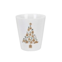 "Krasilnikoff - Happy Mug \"Christmas Tree Gingerbread\" HM1322 Becher Weihnachten"