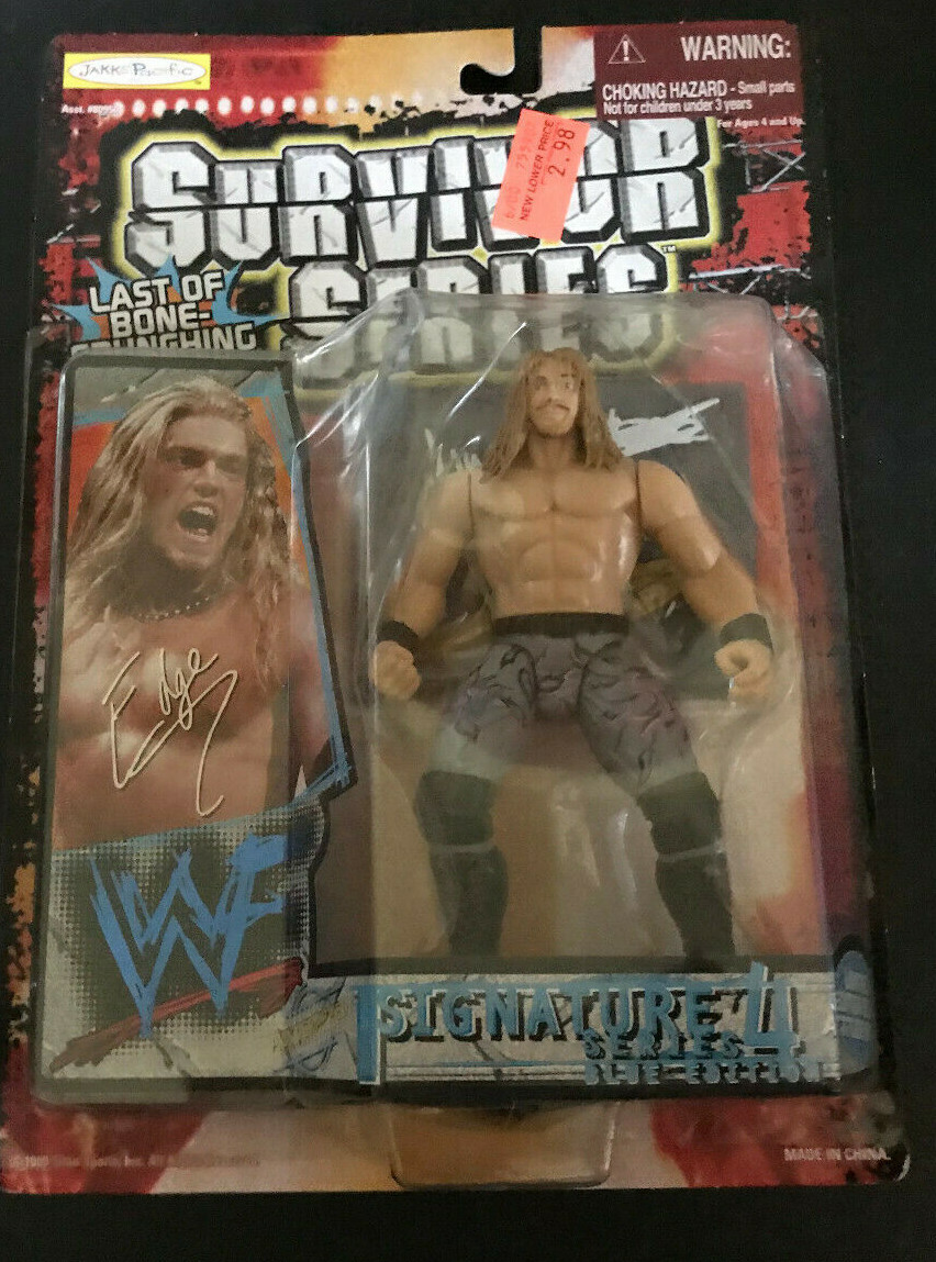 WWF WWE SURVIVOR SIGNATURE SERIES 4 BLUE VERSION EDGE ACTION