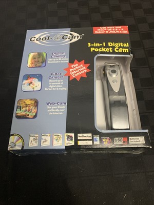 Vintage Cool-Icam TV-Cam 3-in-1 Digital Camera - 640x480 Resolution - New in Box