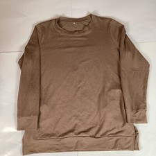 Womens T Shirt Top Size M Medium Long Sleeve Comfort Casual Soft Pockets