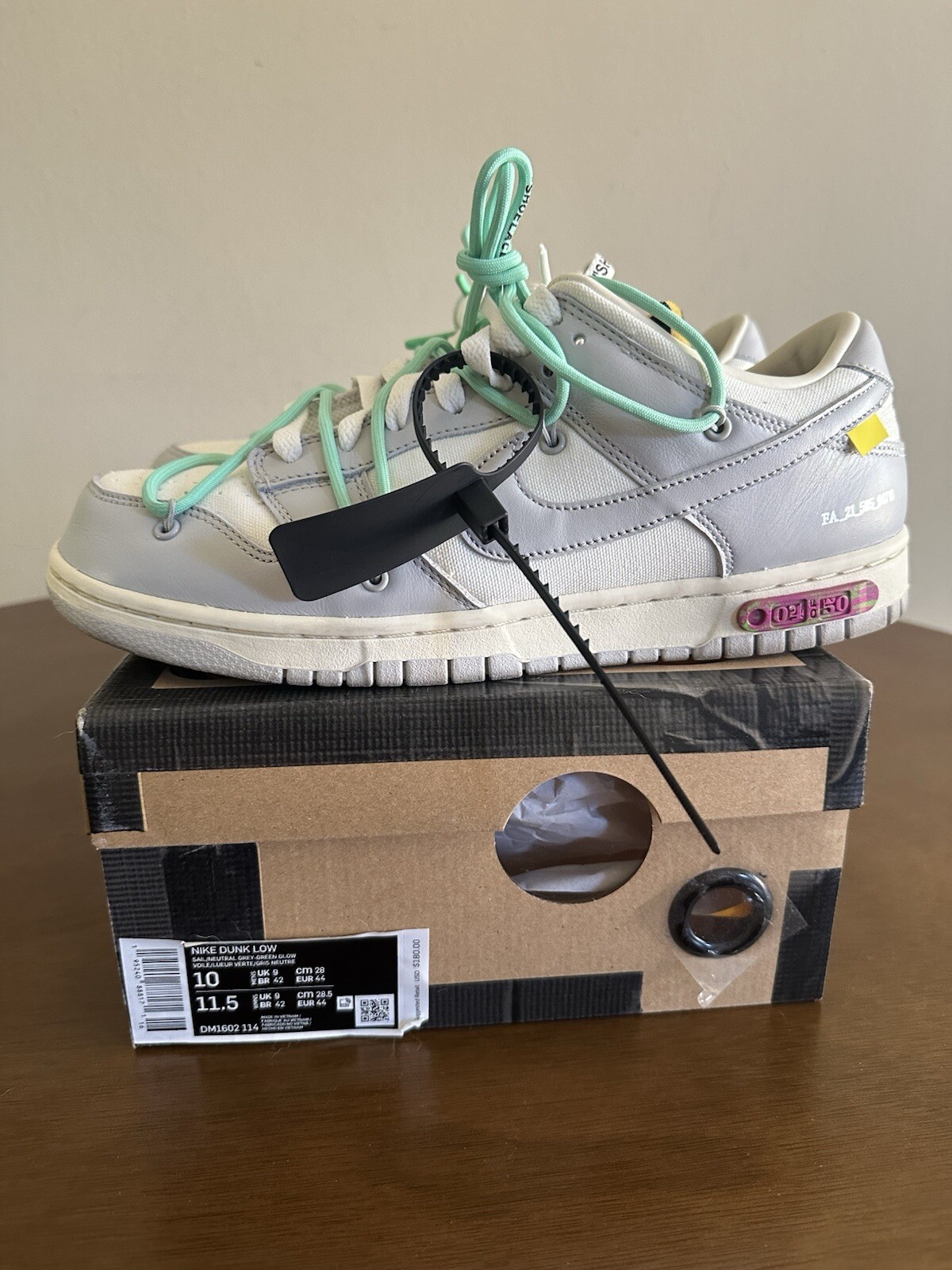 OFF WHITE X NIKE Nike Dunk Low x Off White lotto 4 taglia 10