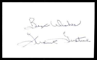 Frank Gustine Baseball Index Card Signed Auto Autograph (no COA) *e1